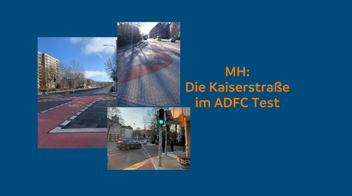 Radwege-Check an der Kaiserstraße in Mülheim
